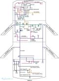 Расположение жгутов проводов, соединений масс и контактных разъёмов Лачетти Сириус