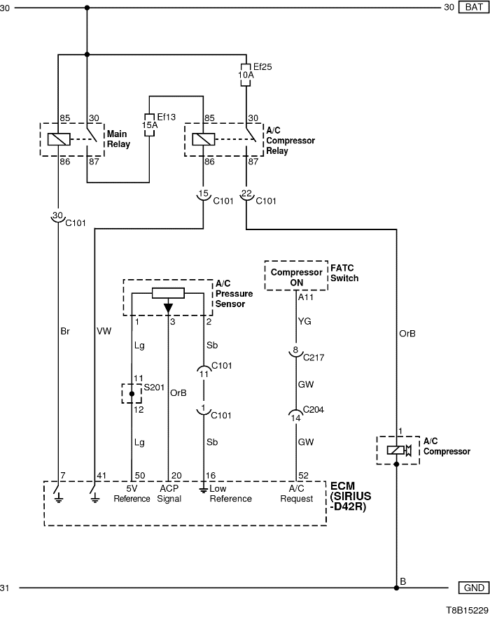 Схема климат-контроля (FATC) Chevrolet Aveo