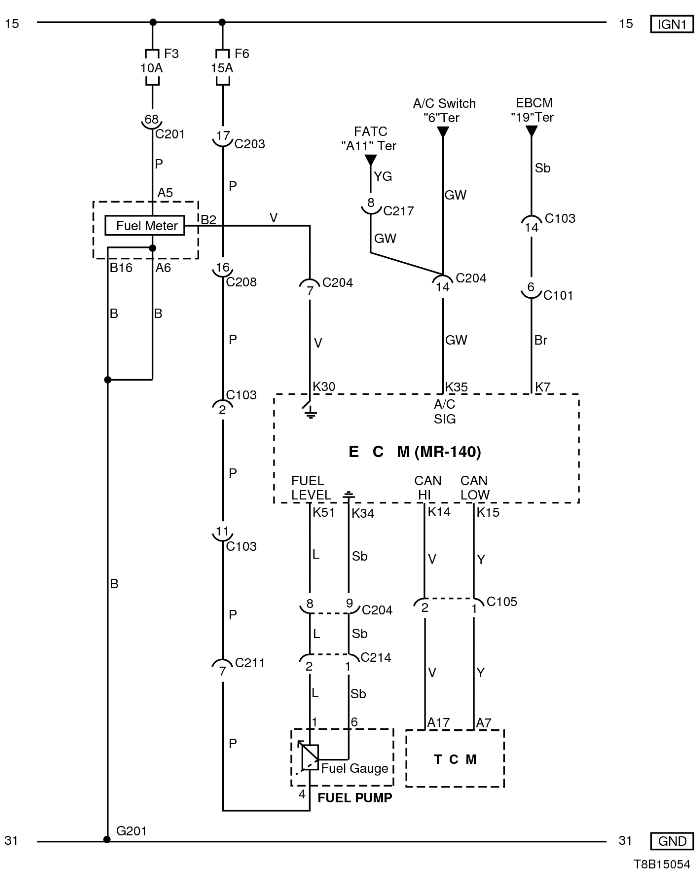 Схема цепей ЭБУ MR-140 Шевроле Авео